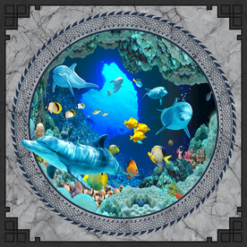 海底世界3D地板地砖