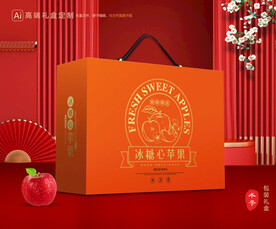 苹果包装 红富士礼盒