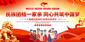 民族团结宣传展板