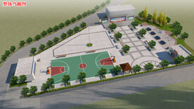 体育运动健身广场设计案例效果图