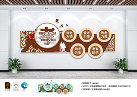 关爱老人养老院文化墙