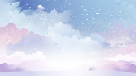 紫色水彩水墨画背景