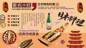 日本寿司背景墙