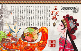 火锅背景墙
