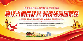 科技强国宣传展板