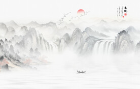 国画山水风景画