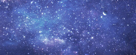 巨幅蓝色宇宙星空背景