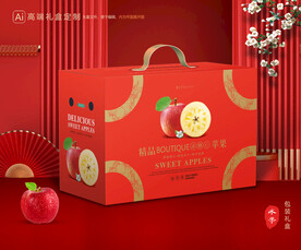 苹果包装 红富士礼盒