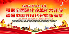 深化改革扩大开放标语背景