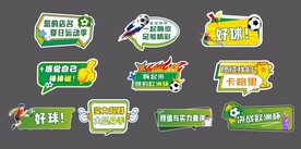 足球比赛手举牌