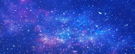 巨幅蓝色宇宙星空背景墙