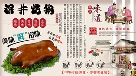 深井烧鹅背景墙