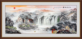 山水画山水风景