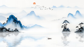 简约中式电视背景墙