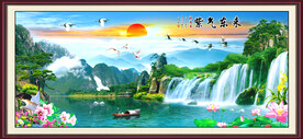 巨幅山水画 