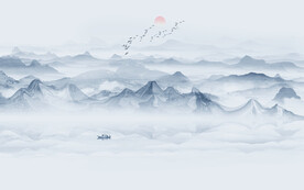 抽象水墨山水