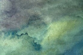 创意水彩抽象艺术画水彩晕染