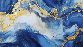 蓝色渐变金线大理石