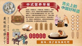 营养早餐背景墙