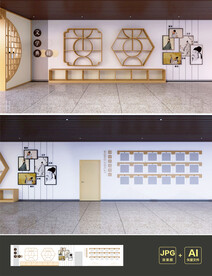 校园文化 国学墙面