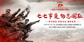 七七事变展板