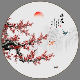 国画梅花