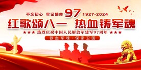 八一建军节晚会展板
