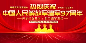 八一建军节晚会背景