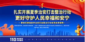 夏季治安宣传展板