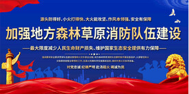 加强森林草原消防队伍建设展板