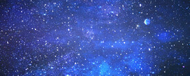巨幅蓝色星空背景图