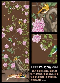 手绘花鸟壁纸