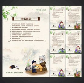 学校职责 制度展板