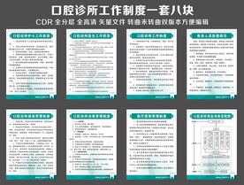 口腔门诊工作制度一套