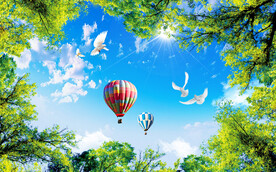 蓝天白云软膜天花