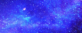 蓝色星空背景墙