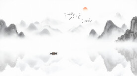 国画山水意境山水