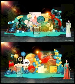 中国风美陈DP打卡点