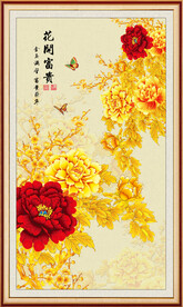 玄关牡丹画