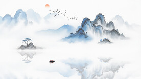 水墨泼墨意境背景