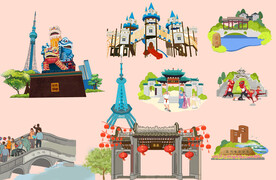 佛山禅城手绘建筑