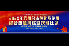 危化品使用综合应急演练展板
