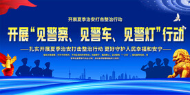 夏季治安打击整治行动展板