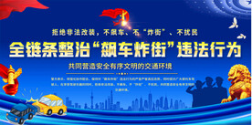 禁止飙车炸街违法行动标语