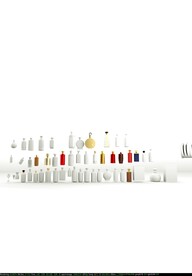 各种酒瓶模型白模