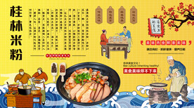 桂林米粉背景墙