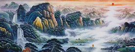 源远流长国画山水画
