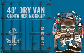 工装集装箱背景墙