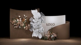 咖色婚礼su模型