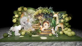 森系卡通宝宝宴su模型